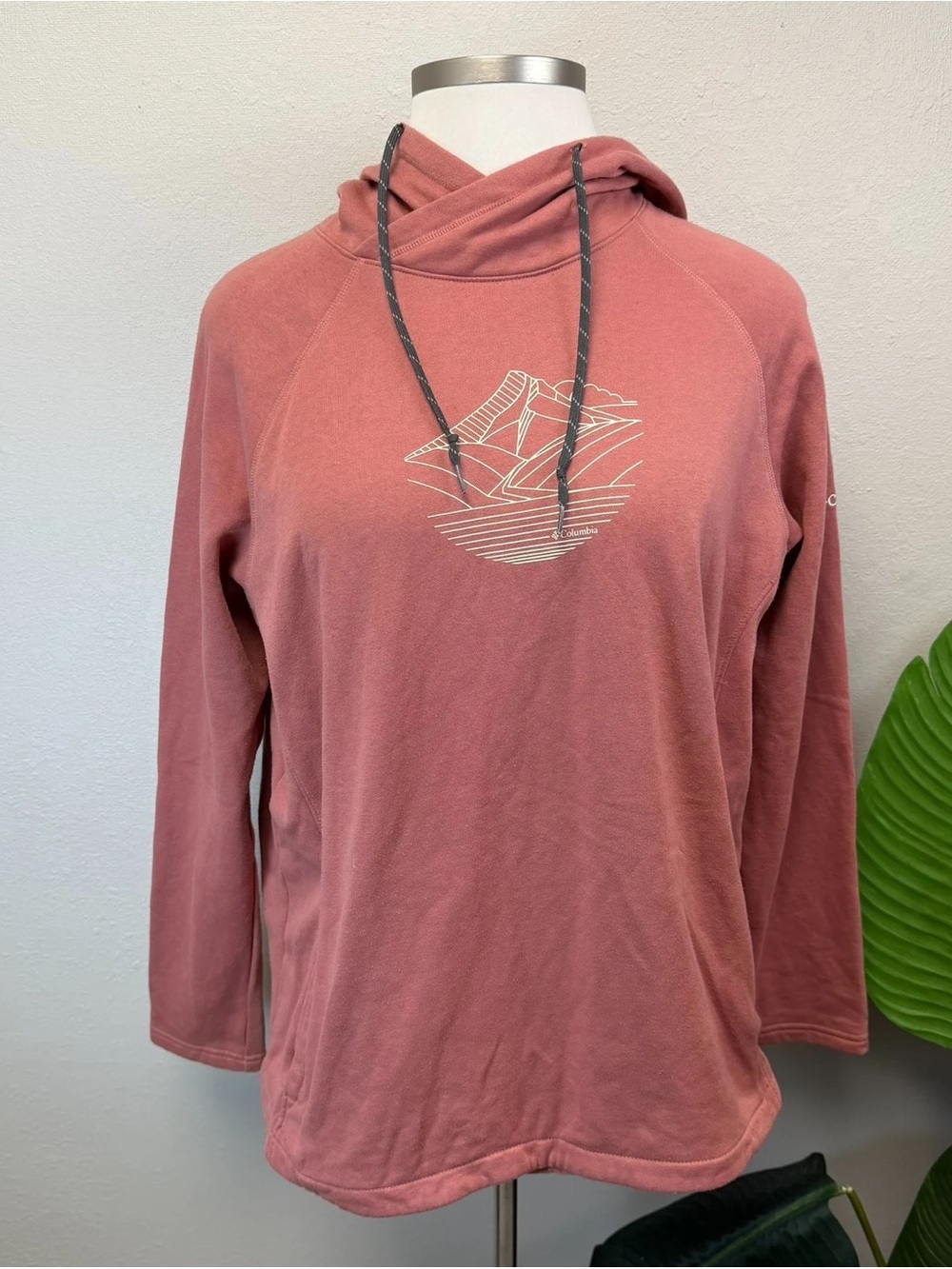 Columbia Dusty Rose Mountain Graphic Hoodie - Size XXL